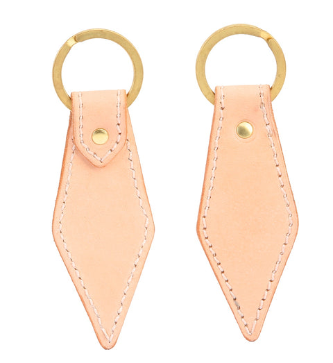 Premium Leather Key Chain - Beige